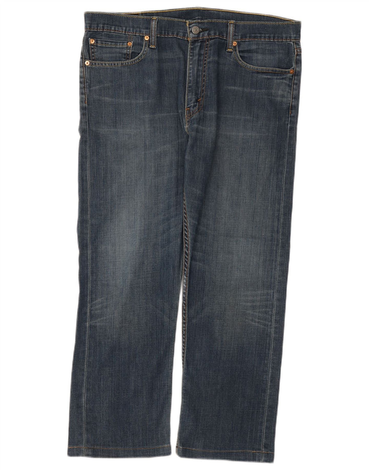 Blugi drepti pentru bărbați Levi's 504 W36 L27 Bumbac albastru