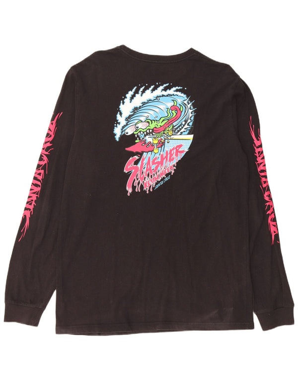 Santa Cruz Top grafic pentru bărbați cu mânecă lungă XL bumbac negru