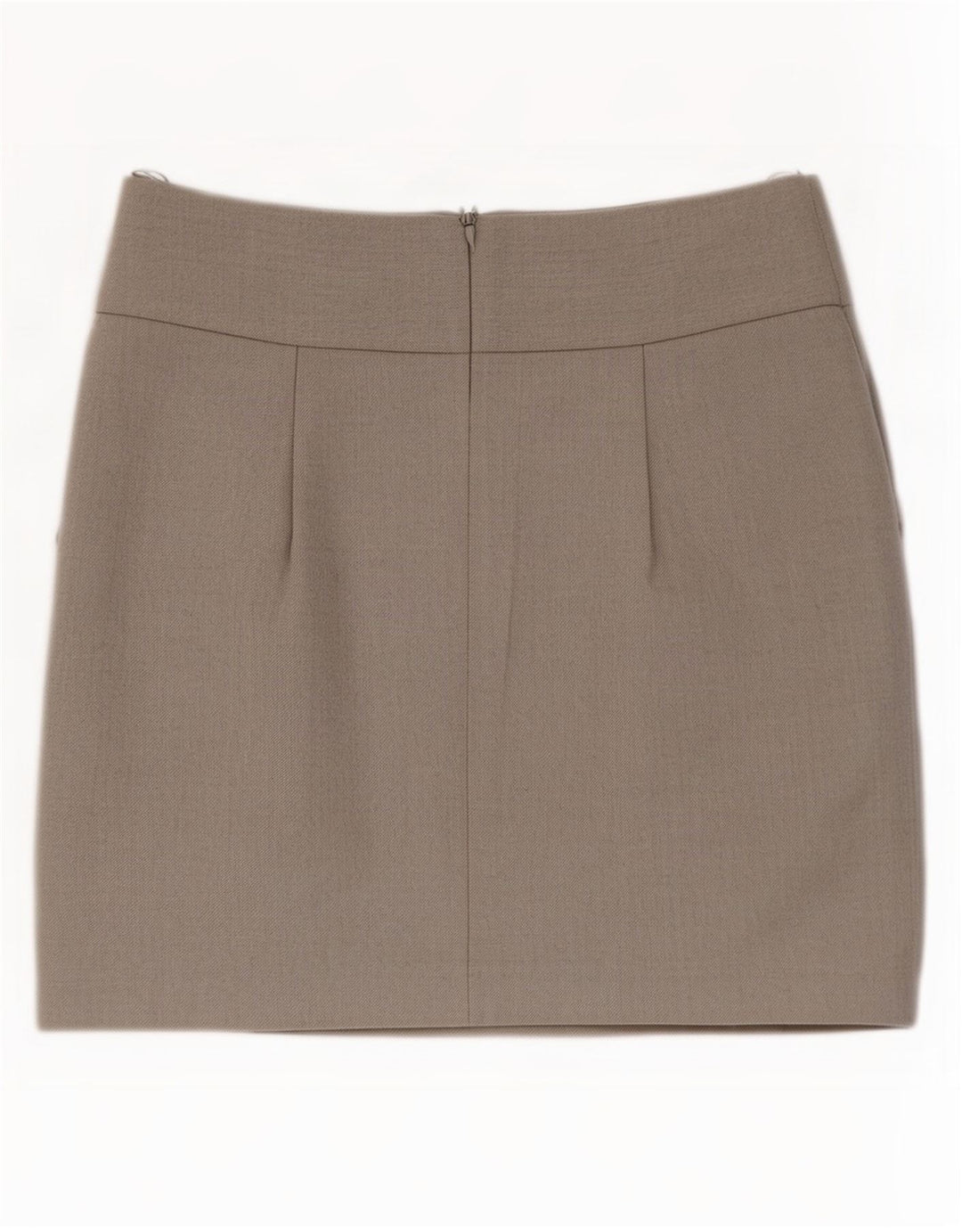 Fusta mini Topshop pentru femei UK 12 Medium W28 Poliester gri