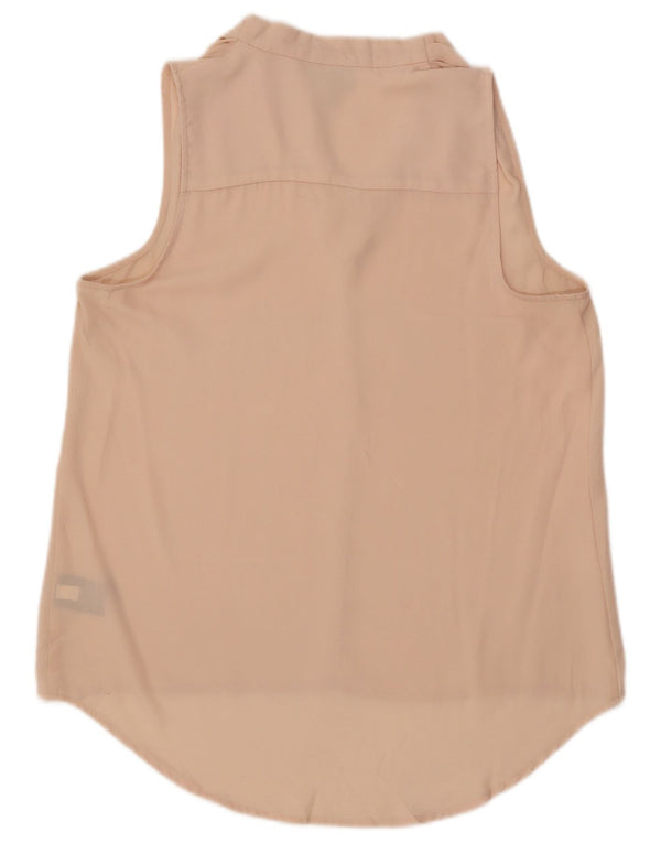 Bluză cu paragate fără mâneci pentru femei Mossimo UK 14 Poliester roz mediu