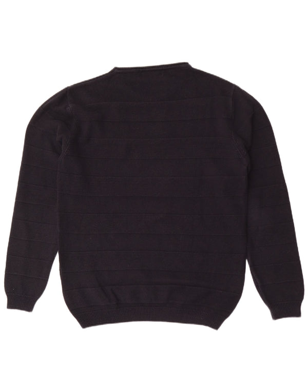 Pulover pentru bărbați Liu Jo cu gât crew, XL, bleumarin, cu dungi