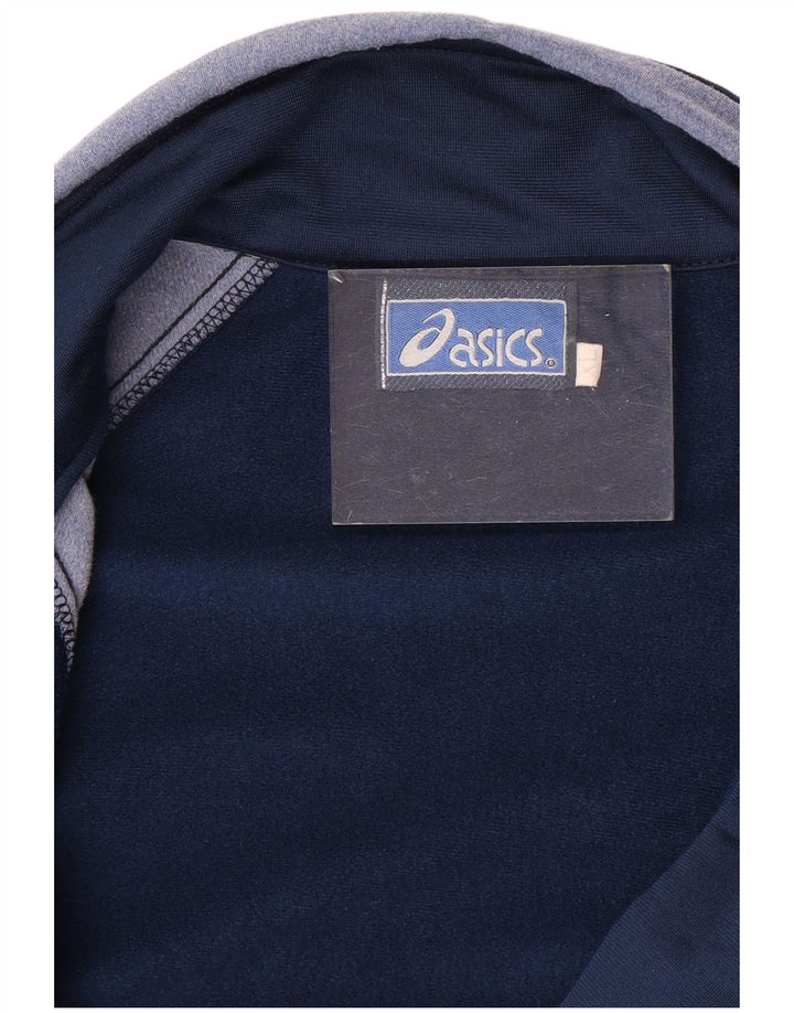 Jachetă de top pentru trening grafic ASICS pentru bărbați XL, bleumarin, color block