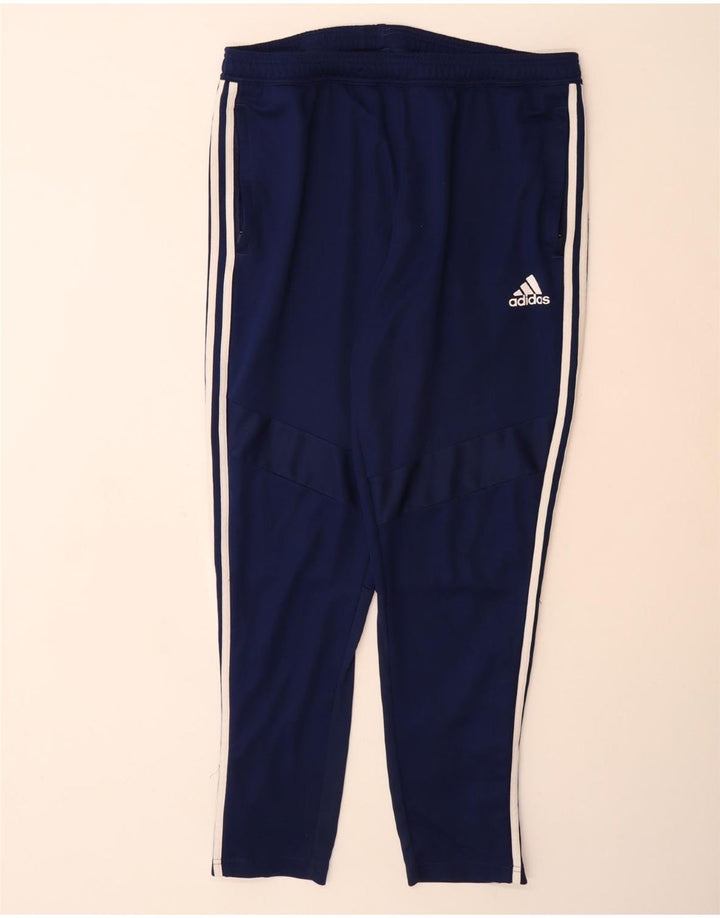 Pantaloni de trening ADIDAS Aeroready pentru bărbați, XL, poliester bleumarin