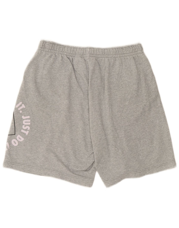Pantaloni scurți sport grafic Nike pentru bărbați, mari, gri bumbac