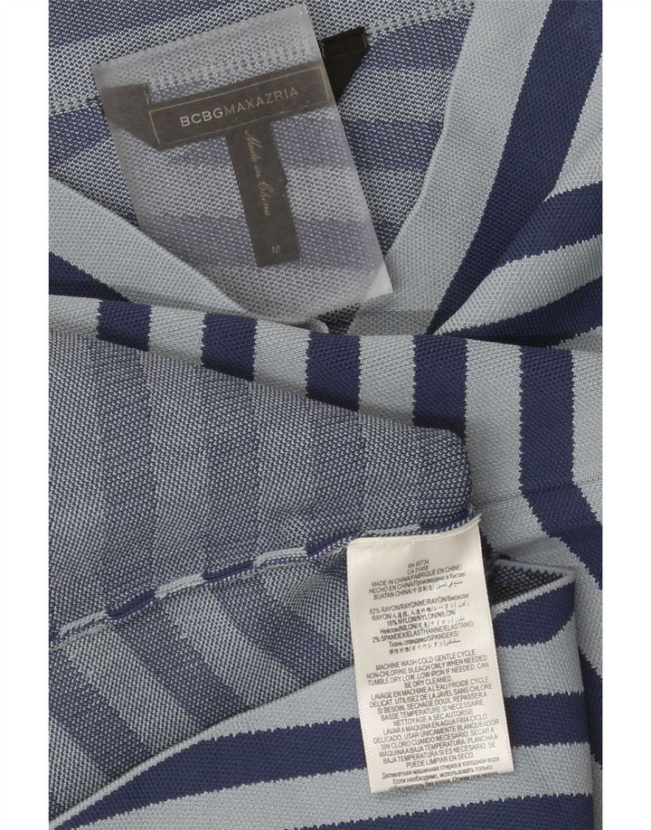 BCBGMAXAZRIA Fusta Creion pentru Femei Mediu W26 Rayon cu dungi albastre