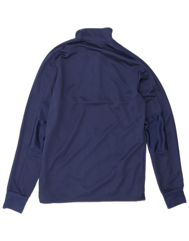 Adidas pentru bărbați Climalite Zip Neck Pullover Trening Top Mic Bleumarin