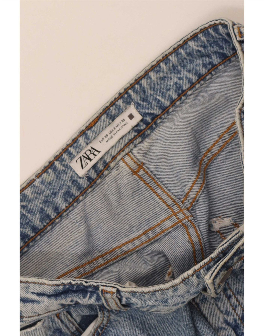 Blugi conici pentru femei Zara EU 38 Mici L28 L27 Albastru