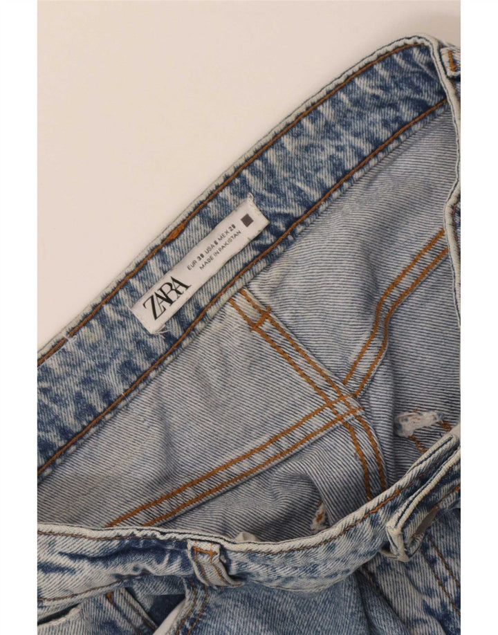 Blugi conici pentru femei Zara EU 38 Mici L28 L27 Albastru
