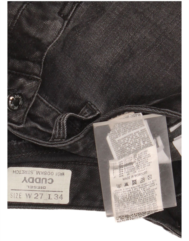 Blugi cuddy slim pentru femei Diesel W27 L28 bumbac negru