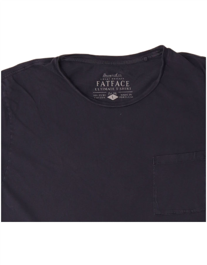 FAT FACE Tricou Bărbați Top Mare Bumbac Albastru
