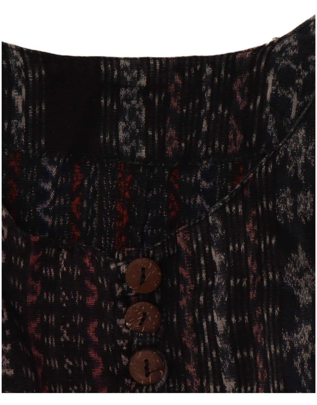 Bluză cămașă pentru femei VINTAGE cu mâneci 3/4 UK 18 XL cu dungi negre