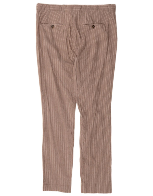 Pantaloni chino subțiri pentru bărbați Jack & Jones IT 52 XL W36 L31 gri cu dungi