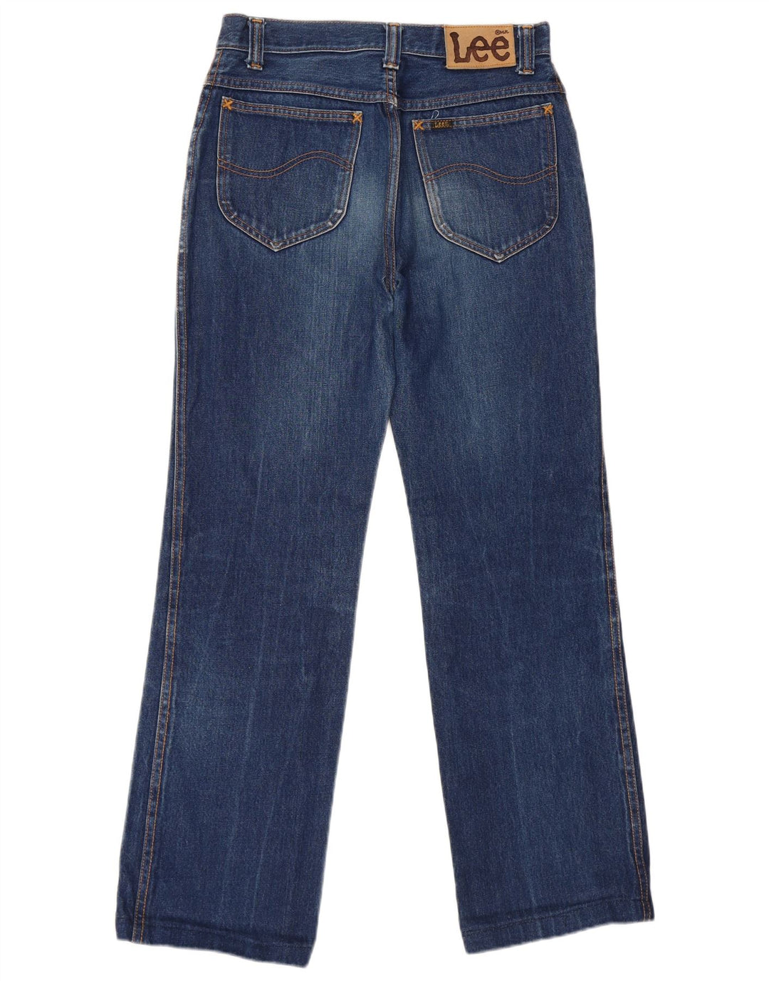 Blugi drepte pentru femei cu talie înaltă Lee W32 L29 Bumbac albastru