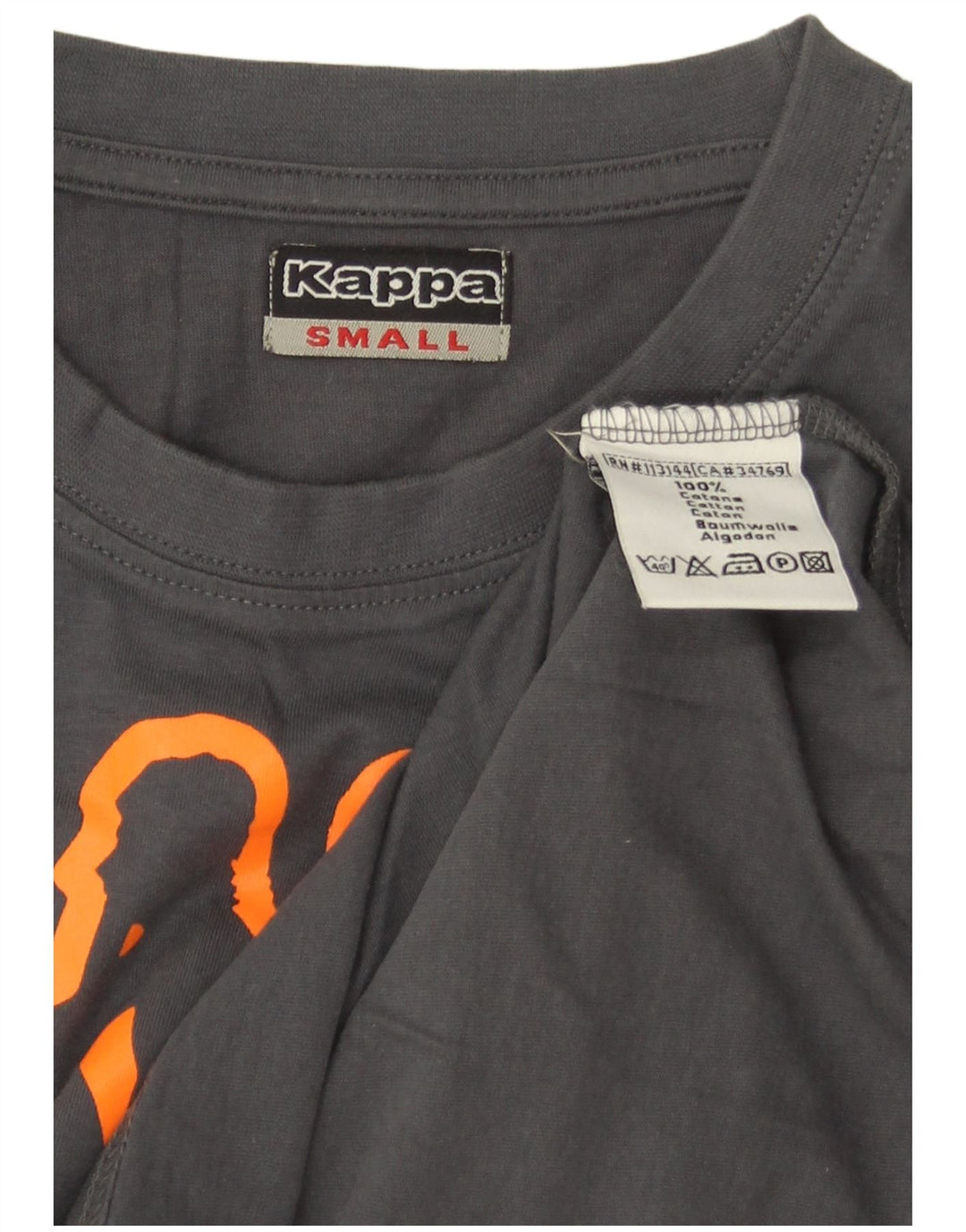 Tricou grafic pentru bărbați Kappa Top mic, gri, bumbac