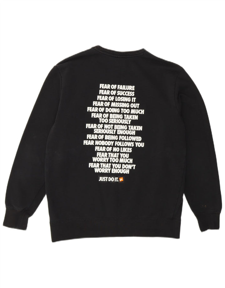 Pulover grafic pentru bărbați NIKE XS bumbac negru