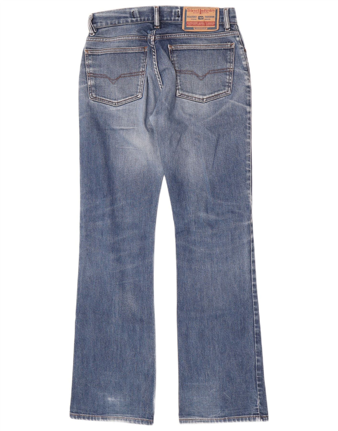 Jeans Bootcut pentru femei Distressed Diesel W31 L33 Bumbac albastru