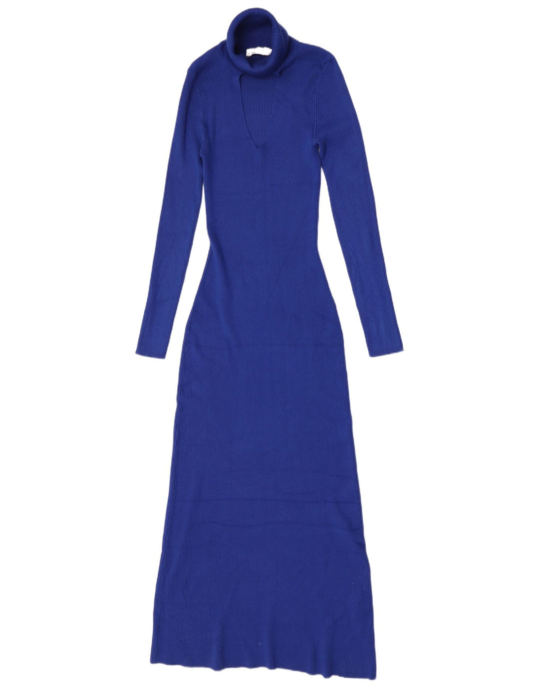 Rochie Maxi cu mânecă lungă pentru femei Zara UK 12 Medium Blue Viscose