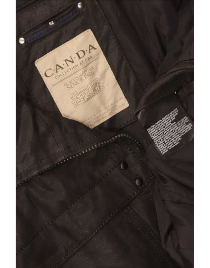 Jachetă din piele pentru bărbați Canda By C&A EU 52 XL Negru