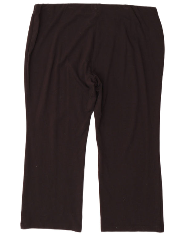 Pantaloni casual pentru femei Marks & Spencer Bootcut UK 22 3XL W44 L30 Negru