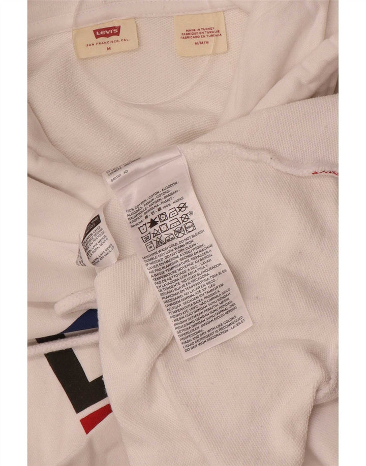 Pulover Levi's pentru bărbați cu capota, alb mediu, bumbac