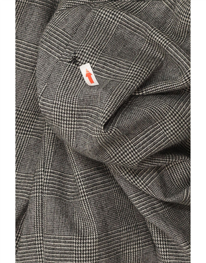 Jachetă vintage pentru femei cu mânecă lungă, UK 18 XL, gri Houndstooth
