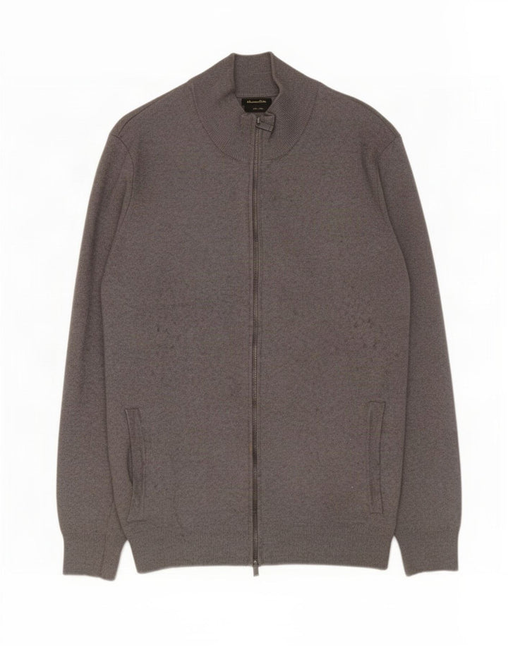 Pulover cardigan Massimo Dutti pentru bărbați, mare, gri