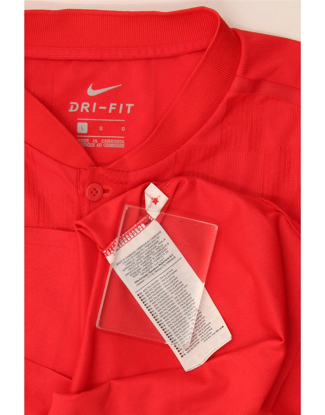 Tricou Nike Dri Fit pentru bărbați Top mare din poliester roșu
