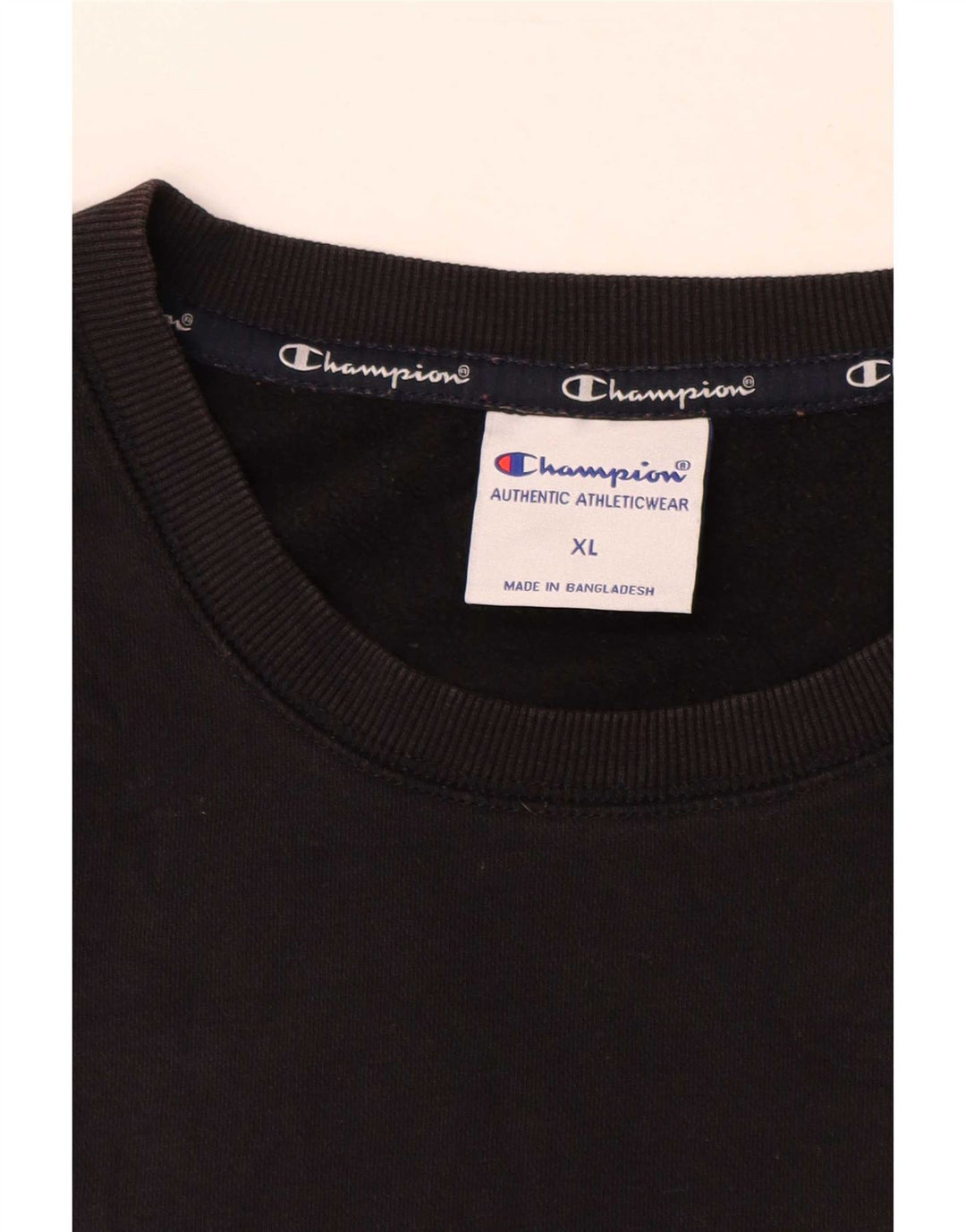 Pulover grafic pentru bărbați Champion XL, bumbac negru