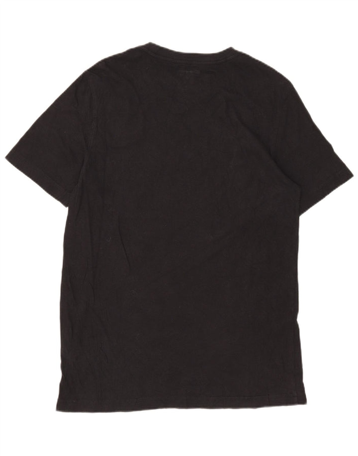 Tricou grafic Champion pentru bărbați Top mediu din bumbac negru