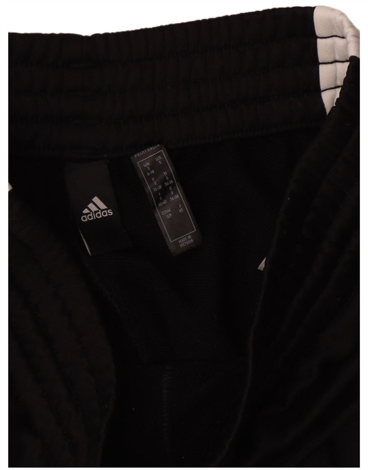 Pantaloni de trening Adidas pentru femei UK 10 Mici, negru, poliester color bloc