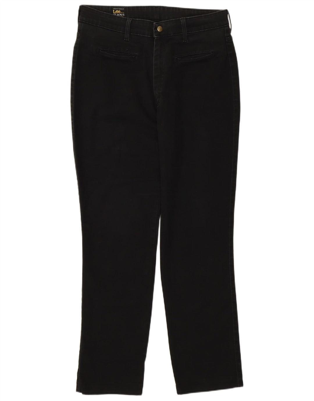 Blugi drepti pentru femei Lee W34 L28 bumbac negru
