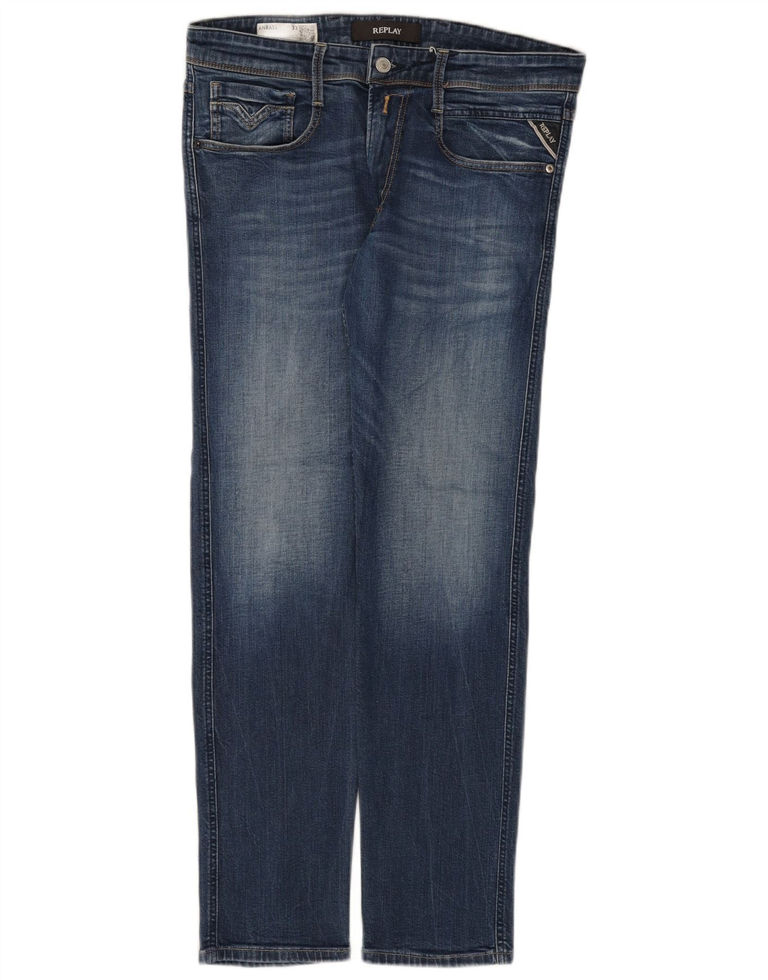 Replay blugi slim pentru femei W33 L29 albastru