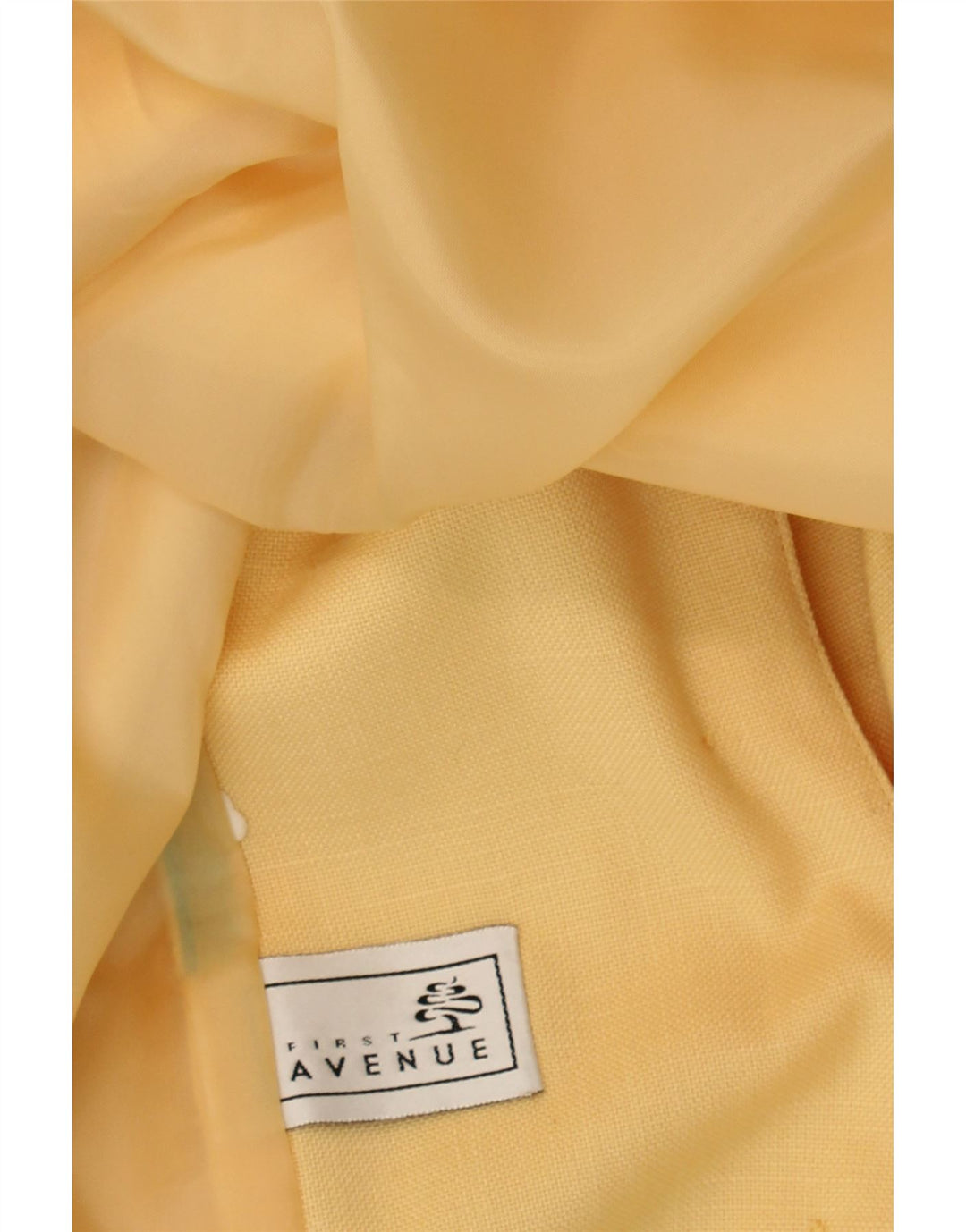 AVENUE Womens 3 Button Short Sleeve Blazer Jacket UK 14 Large Yellow Vintage Avenue and Second-Hand Avenue from Messina Hembry 