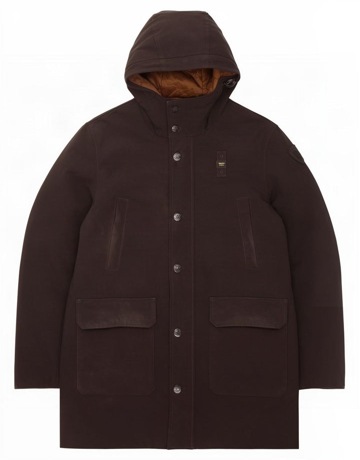 Blauer Blauer pentru bărbați cu glugă căptușită UK 44 2XL poliester negru