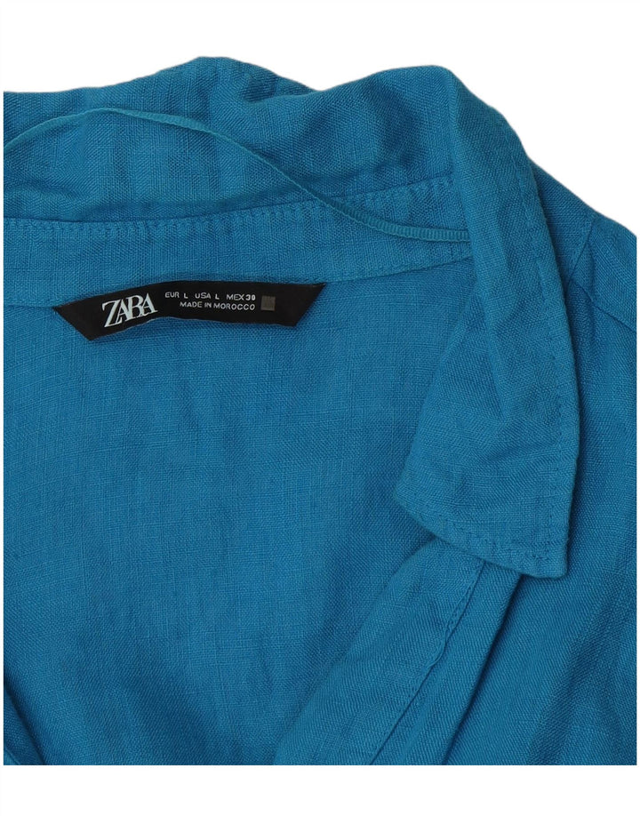 Cămașă pulover pentru femei ZARA UK 16 Large Blue