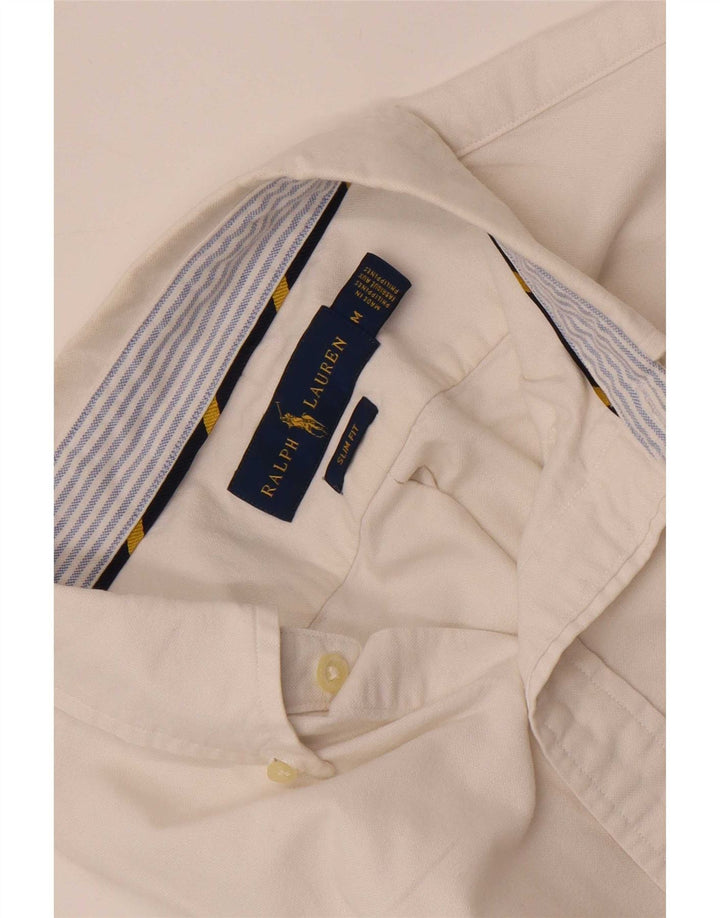 Cămașă Slim Fit Ralph Lauren pentru bărbați, alb mediu