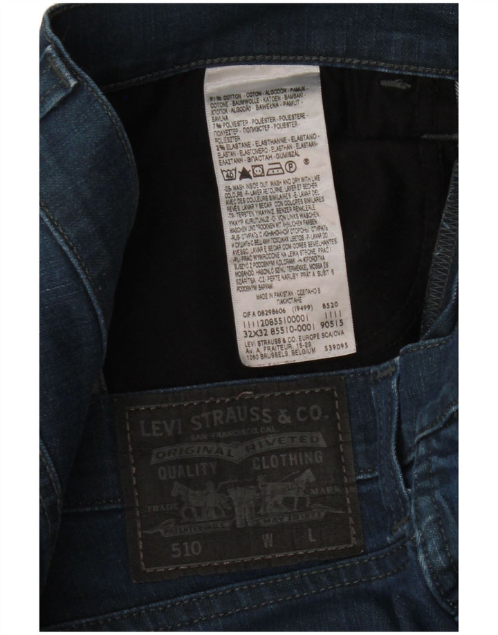 Blugi Levi's 510 Slim pentru bărbați W32 L27 Bumbac albastru