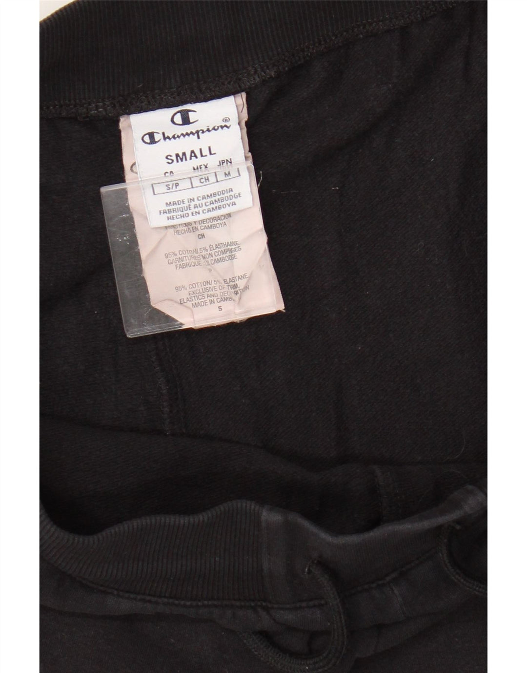 Pantaloni de trening Champion pentru femei UK 10 Small Black Bumbac