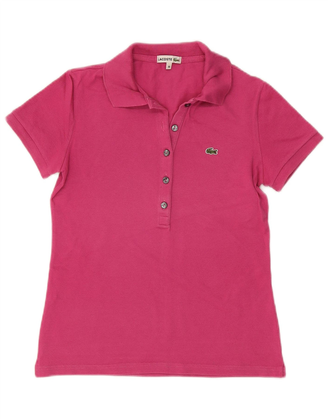 Tricou polo LACOSTE pentru femei EU 36 mic bumbac roz