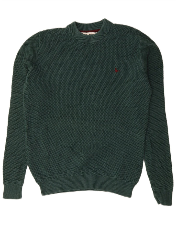 Pulover Jack Wills pentru bărbați, bumbac verde mediu
