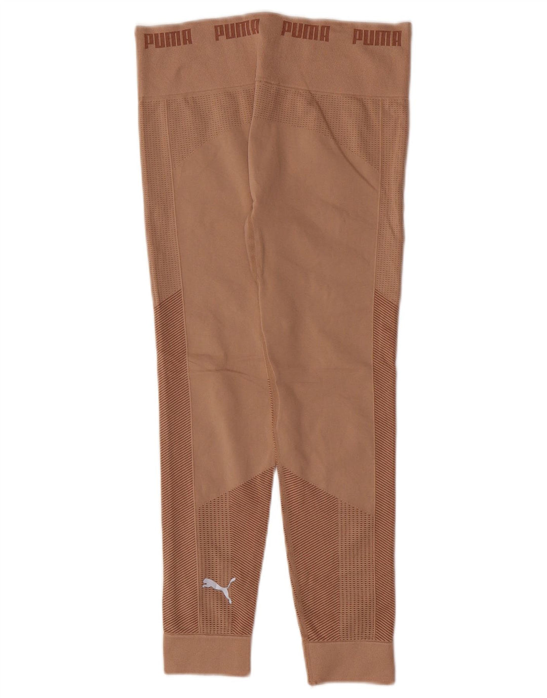 Leggings crop grafic Puma pentru femei UK 12 Medium Bej Geometric Nylon