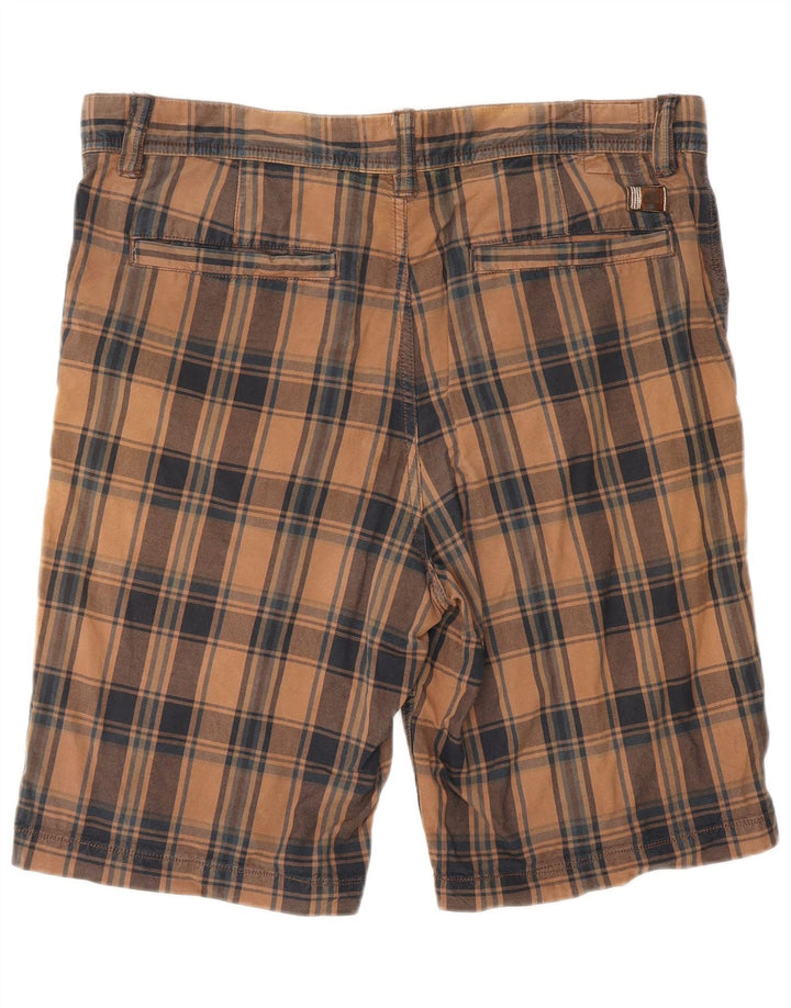 Pantaloni scurți chino pentru bărbați Timberland W34, maro, bumbac cu check