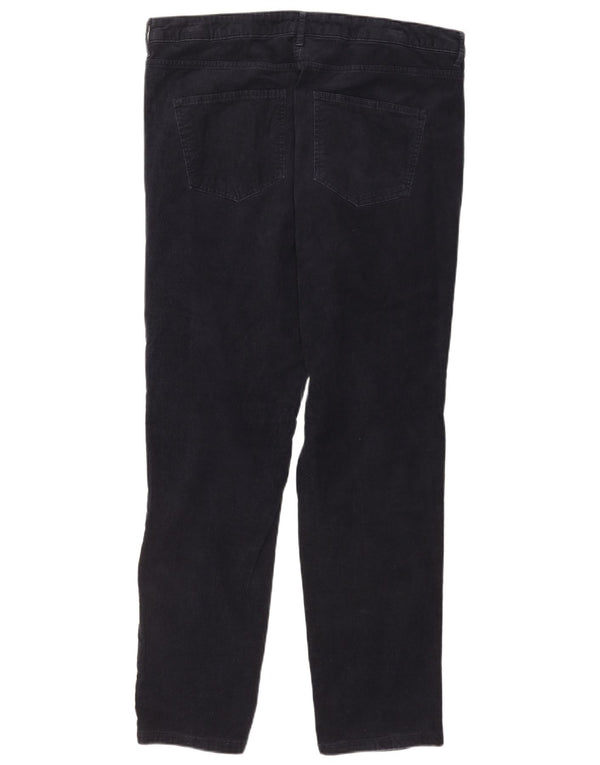 Marks & Spencer Pantaloni conici din velur pentru femei UK 18 XL W36 L29 bleumarin