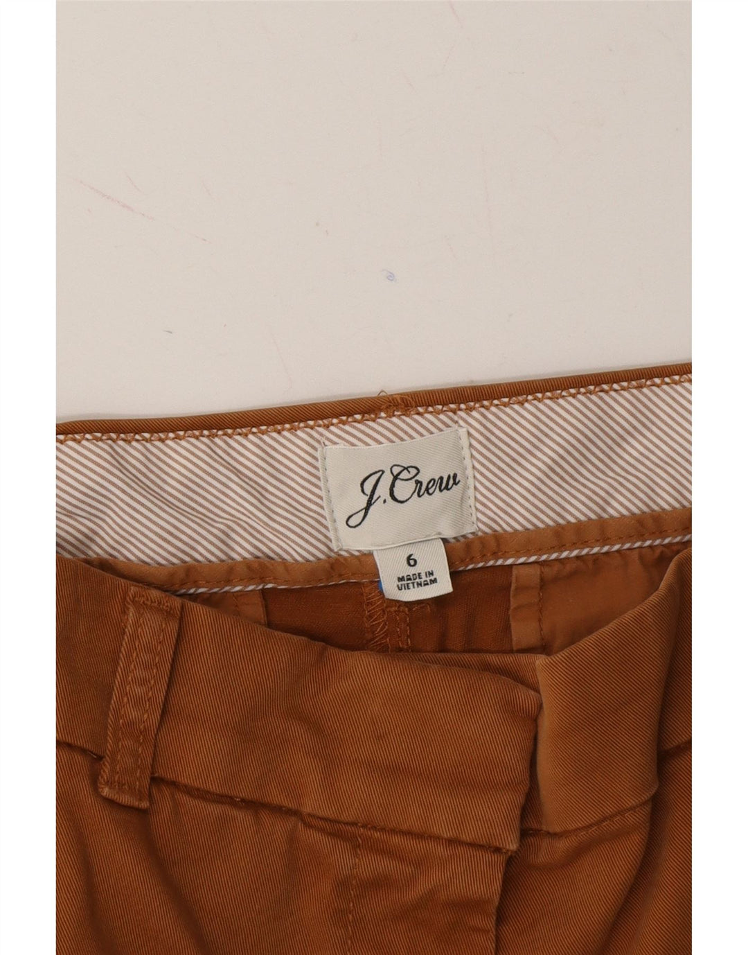 J. CREW Womens Chino Shorts US 6 Medium W30 Brown Cotton Vintage J. Crew and Second-Hand J. Crew from Messina Hembry 