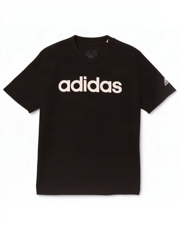 Tricou grafic Adidas Slim Fit Top UK 20/22 XL Bumbac negru