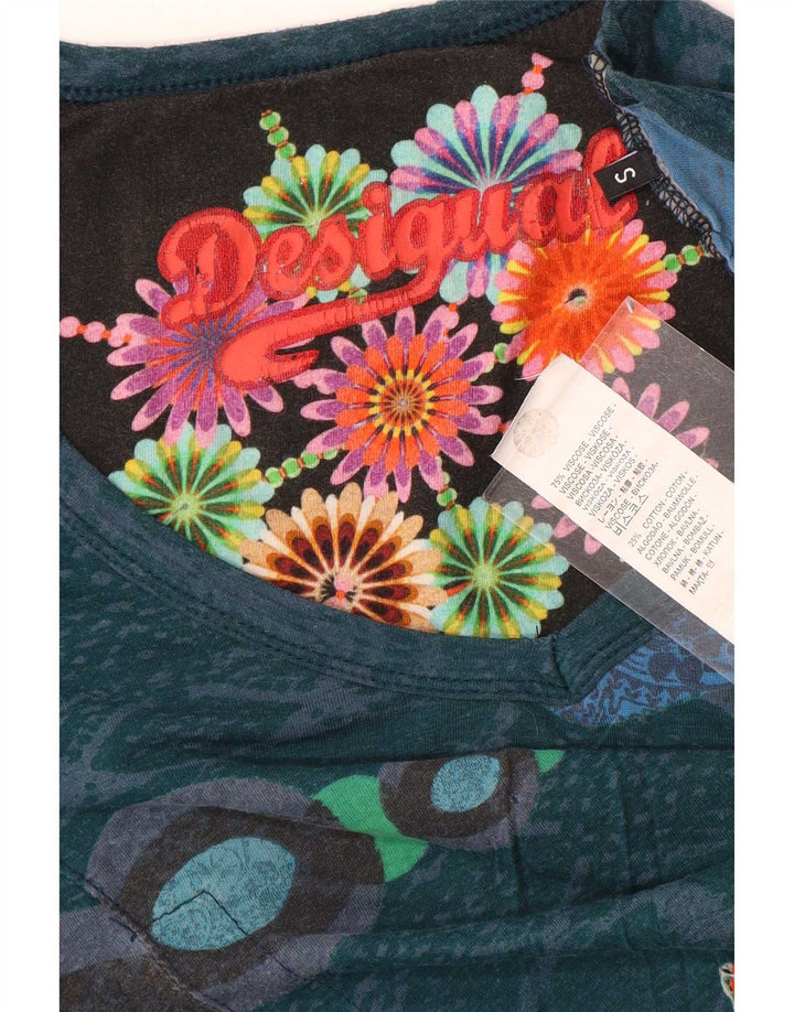 Bluză Desigual Femei Top UK 10 Small Multicolor Floral Viscose