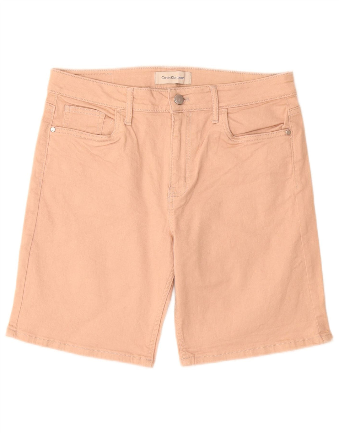 Pantaloni scurți din denim pentru bărbați Calvin Klein W31, bumbac roz mediu