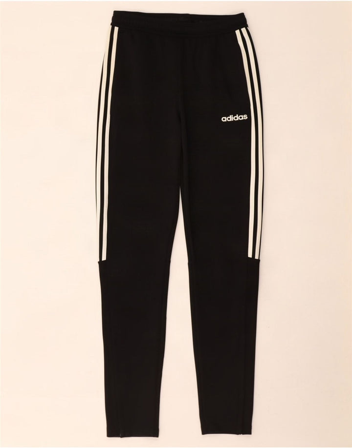 Pantaloni de trening Adidas Climalite pentru bărbați, poliester negru mic