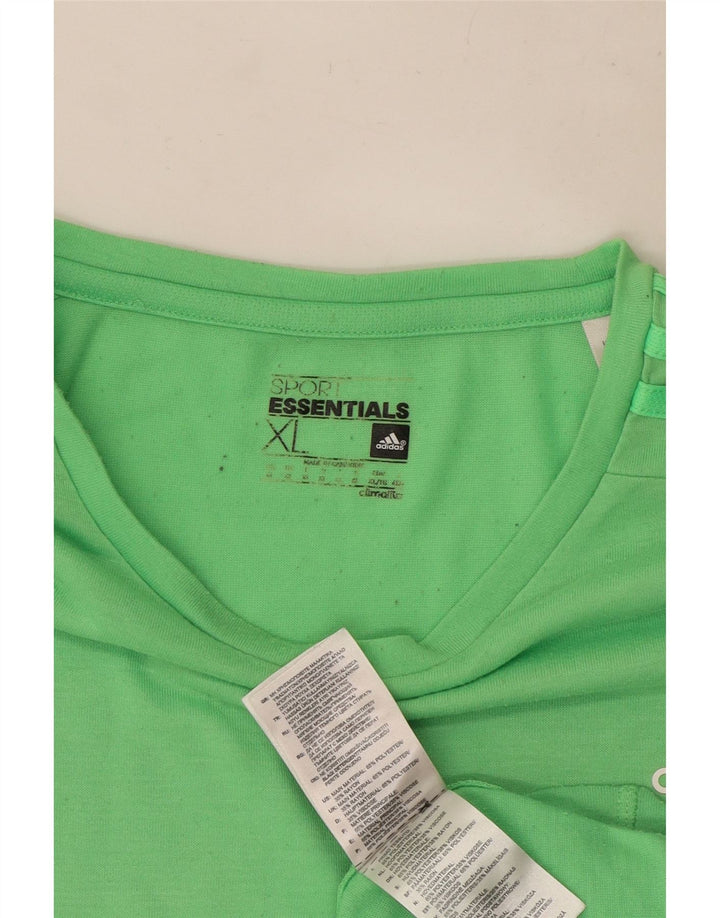 Tricou Adidas Climalite pentru bărbați Top XL Poliester verde