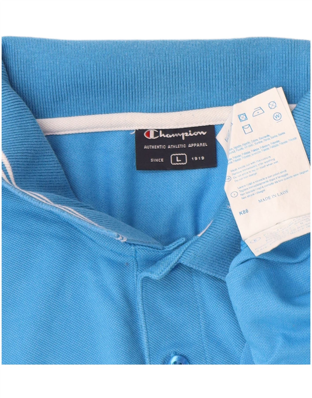 Tricou polo pentru bărbați Champion, mare, albastru, bumbac